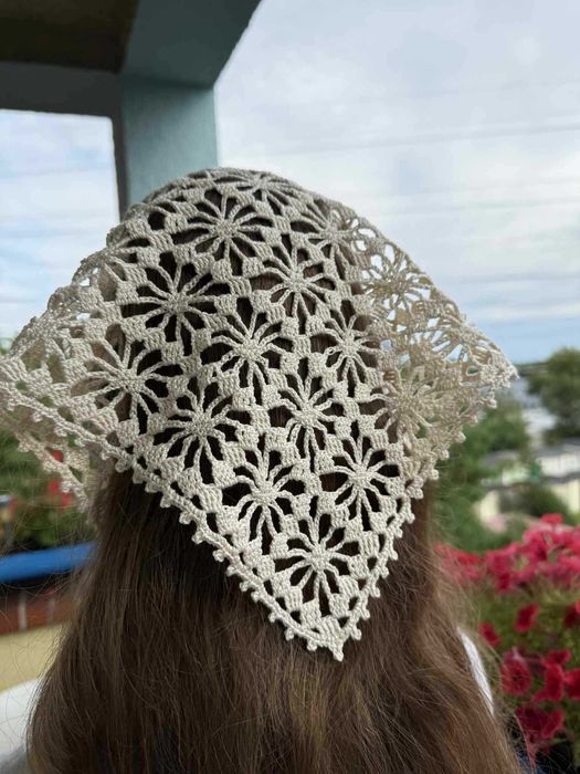 Chustka boho szydełkowa