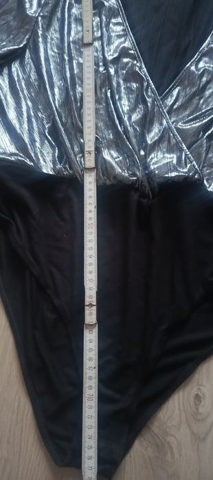Nowe srebrne body 3XL Shein