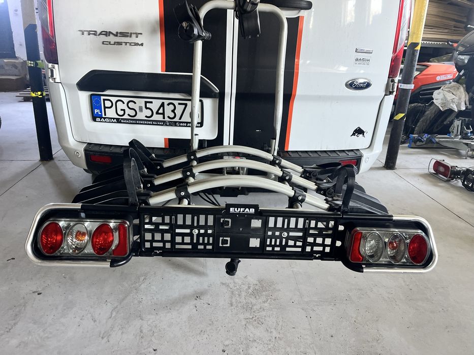 Baaznik roewerowy na 3 rowery Eufab Jake uchylny 60kg Thule