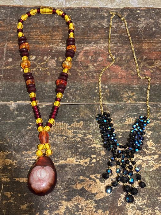 Жіночі Буси,намиста періоду ссср*Скло,камінь,кість,гранат,пластик*