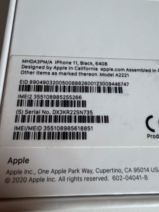 Bateria 100% iPhone 11 64gb Black Idealny