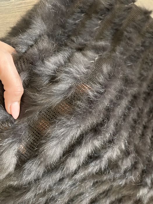 Ponczo z futrem naturalnym S jak ochnik