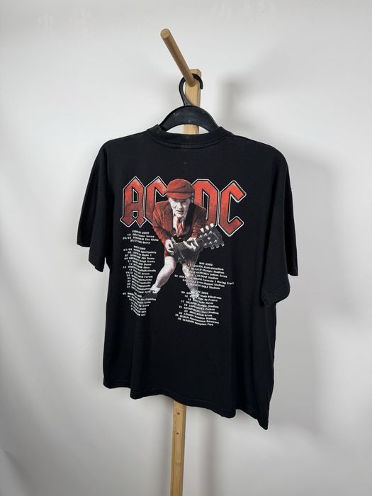 AC/DC Black Ice Tour 2009 czarna koszulka t-shirt band tee unisex XL