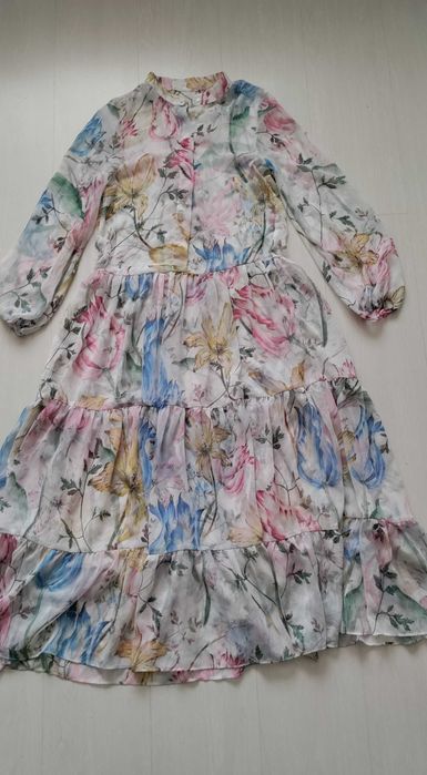 Повітряна сукня H&M у квітковий принт S/M