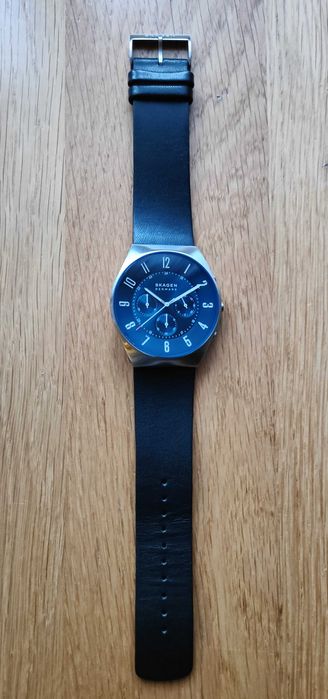 Elegancki zegarek męski Skagen Grenen Chronograph SKW6820, idealny