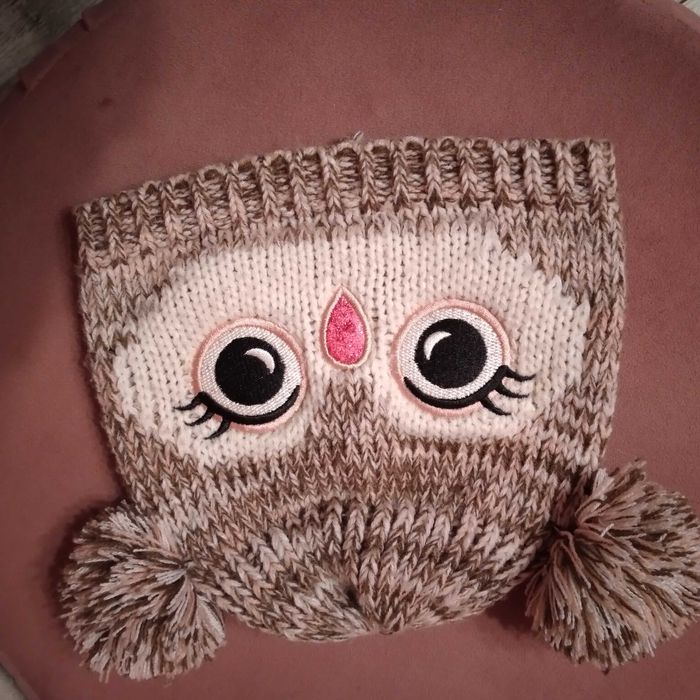 Kurtka zimowa dla dziewczynki parka 104 cm 3-4 lata ocieplana, czapka