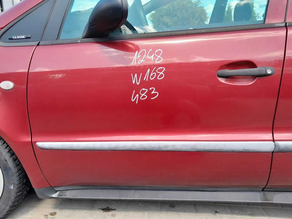 MERCEDES W168 DRZWI LEWE PRZEDNIE LEWY PRZÓD KOLOR: 483