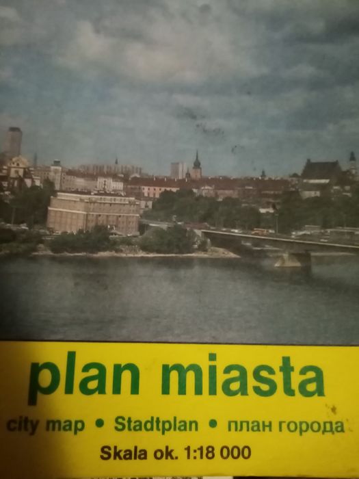 Stary.Plan miasta Warszawy z 1992r