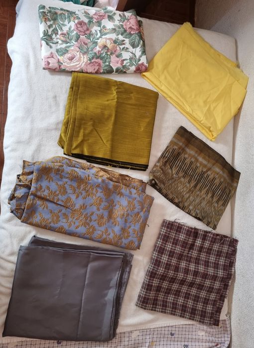 Tecidos vários restos valor cada