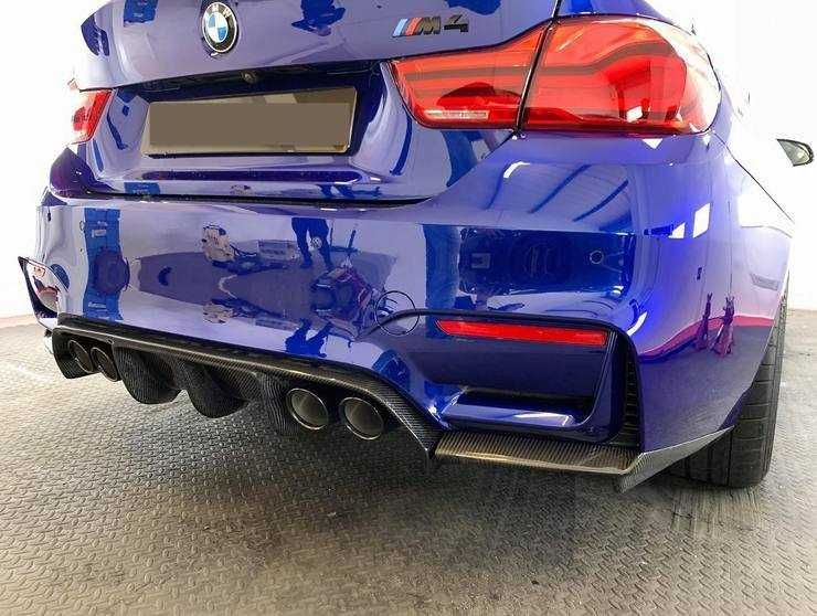 диффузор bmw карбоновий накладка бампера BMW F80 M3 F82 F83 M4 V стиль