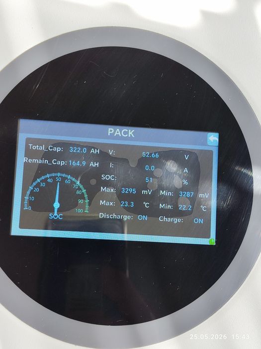 Акумулятор LiFePO4 51.2V 16 кВт/г 312Ah для інвертора