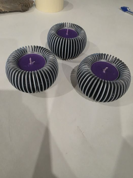 Porta velas normais e de Led  novos em 3D