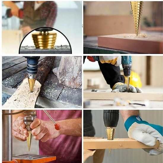 Wiertło stopniowe stożkowe HSS do metalu 4-52mm