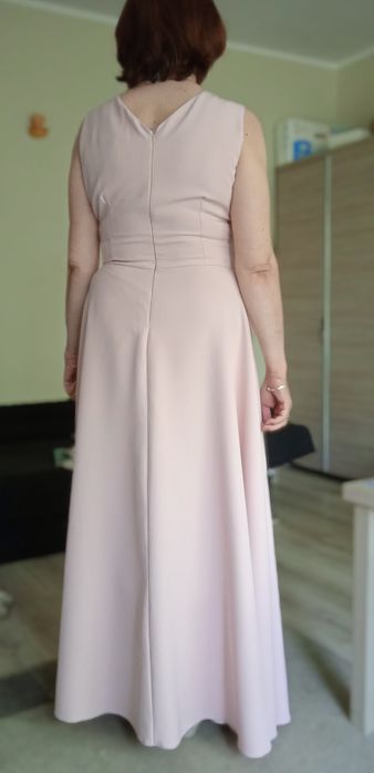 Suknia długa różowa