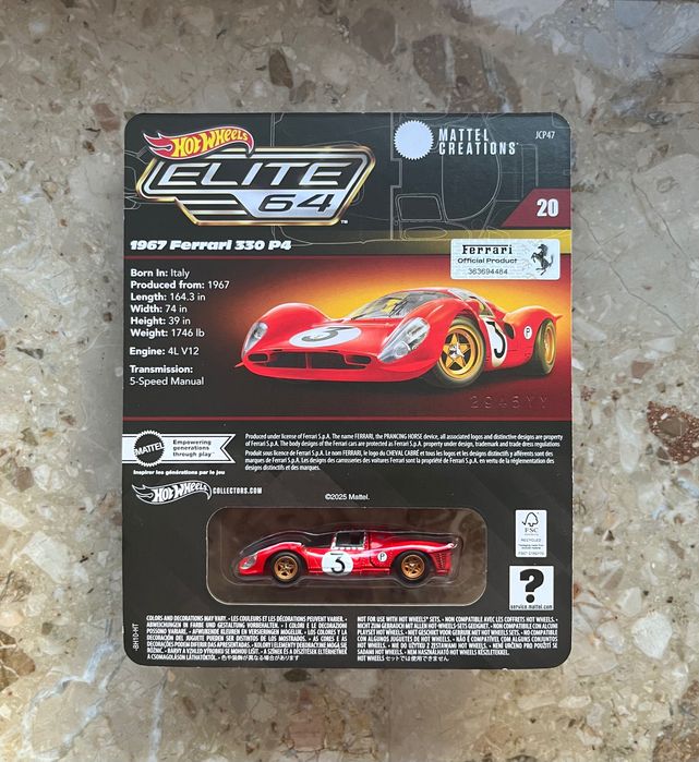 Hot Wheels Elite64 Ferrari 330 P4