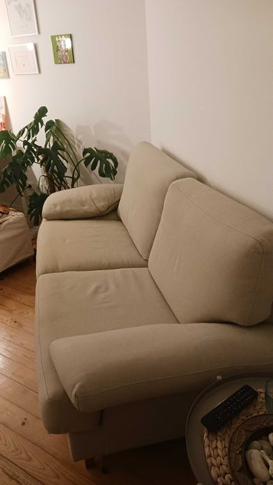 Sofá 2 lugares bege