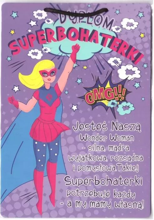 Dyplom - Superbohaterka. Nowy Produkt