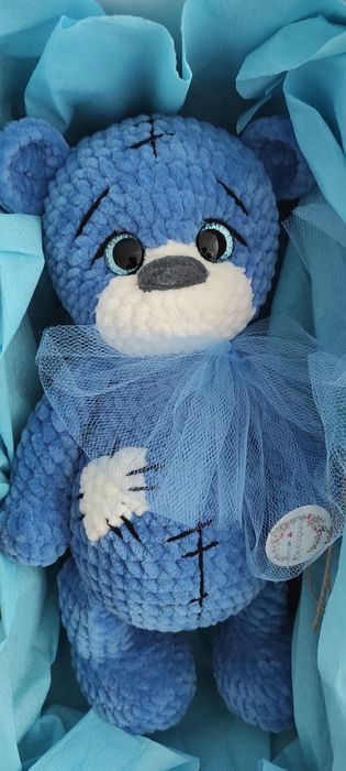 Miś, maskotka szydełkowa 28-30 cm