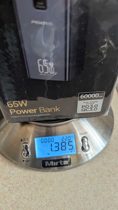 Павербанк  PISEN PRO 65W 60000mAh  (TP-D24)