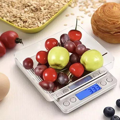 Waga Kuchenna Elektroniczna Precyzyjna LCD Cyfrowa do 500g miska