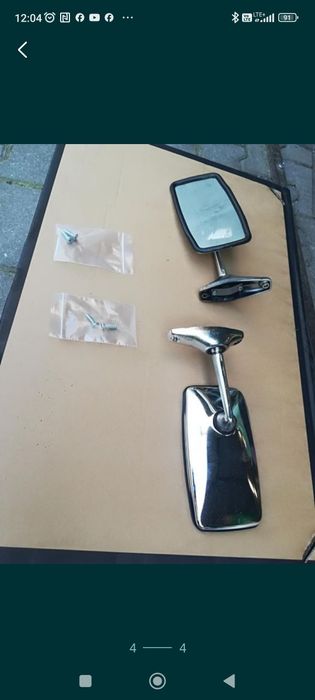 Fiat 126p lusterka chrom nowe 2 sztuki razem
