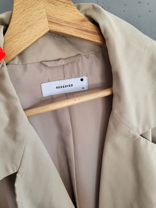 Nowoczesny trencz kurtka r M reserved  premium