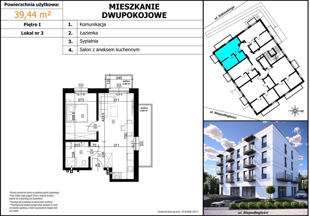 NOWE 2 pokoje | 2 balkony | Pod klucz | Czechowice-Dziedzice