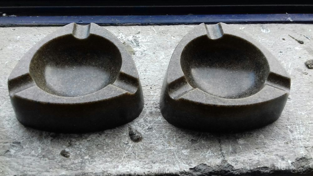 Cinzeiro ou saboneteira em pedra p/ decoração casa rústica