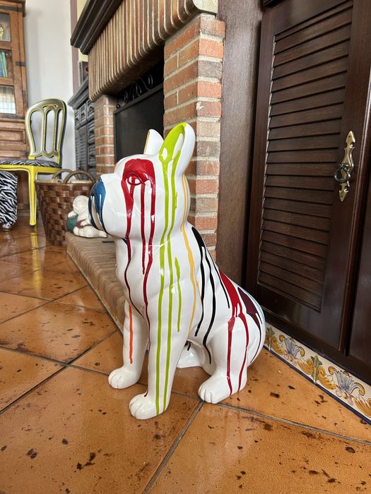 Peça decor em louça 48 cm altura