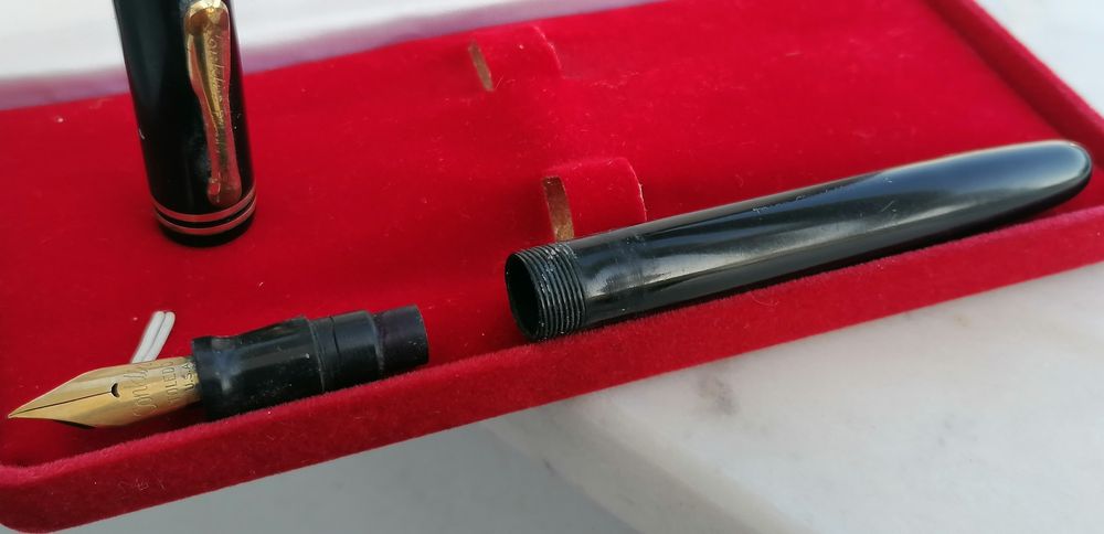 caneta aparo antiga konklin toledo