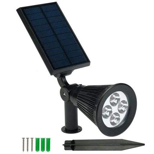 ogrodowa lampa solarna 4 led reflektor 200lm spot