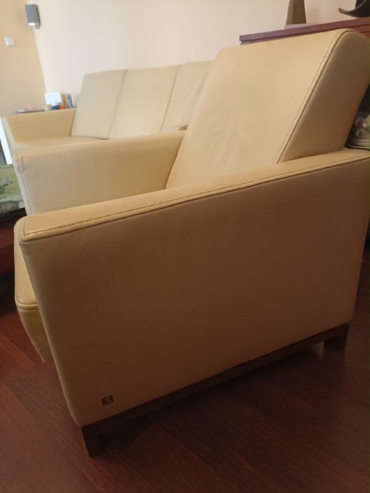 Sofa Kanapa i Fotel marki Kler skóra naturalna
