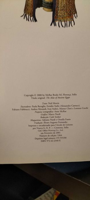 Atlas Antigo Egipto  - Neil Morris