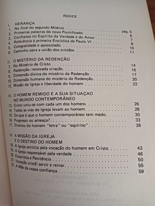 Redempptor Hominis – Carta Encíclica de João Paulo II