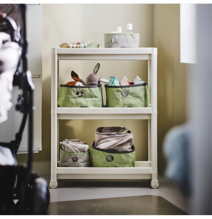 IKEA .Стеллажи/этажерки , тележки VESKEN .ИКЕА.В белом и черном цветах