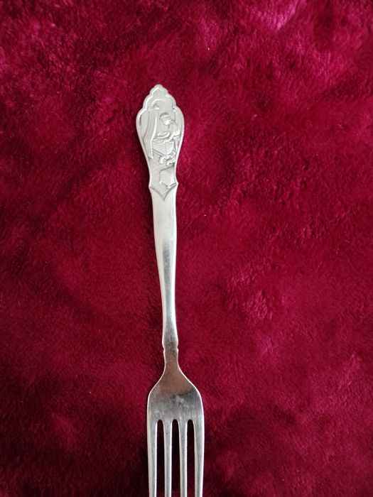 Garfo prata vintage muito muito antigo