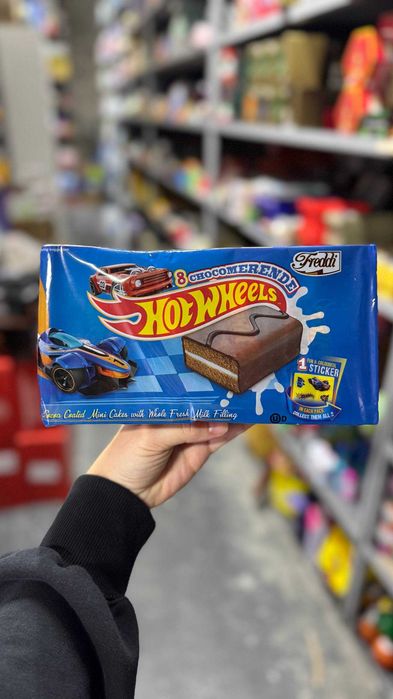 Бісквіт Freddy Hot Wheels в молочній глазурі з молочним кремом 8*30 г