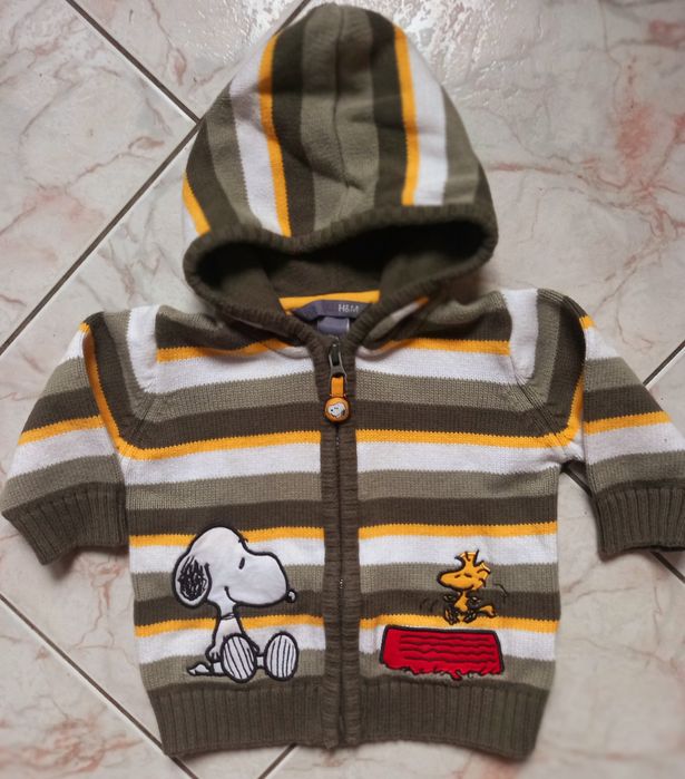 Sweter z kapturem dla chłopca H&M- rozmiar 74