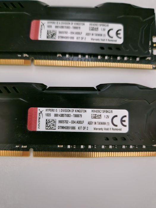 ddr4 Kingston 4g 2 плашки.