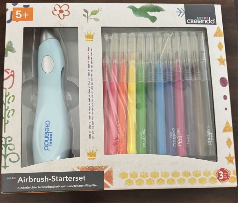 Airbrush Starterset prezent upominek zestaw Crelando nowy