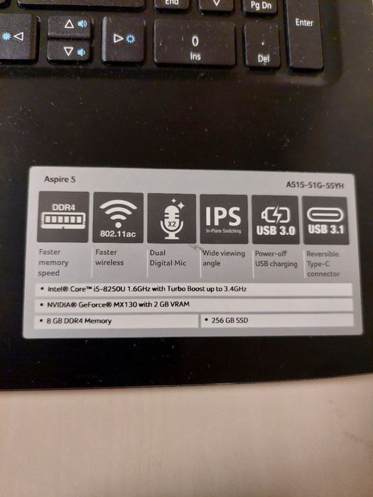Acer Aspire 5 A515-51G-55YH