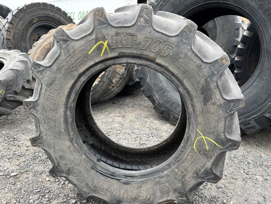 Opona Opony Rolnicze Przemysłowe 280/70R16 112 A8 / B BKT RT 765 AGRIMAX (85%) SPRAWDZONE CAŁE!
