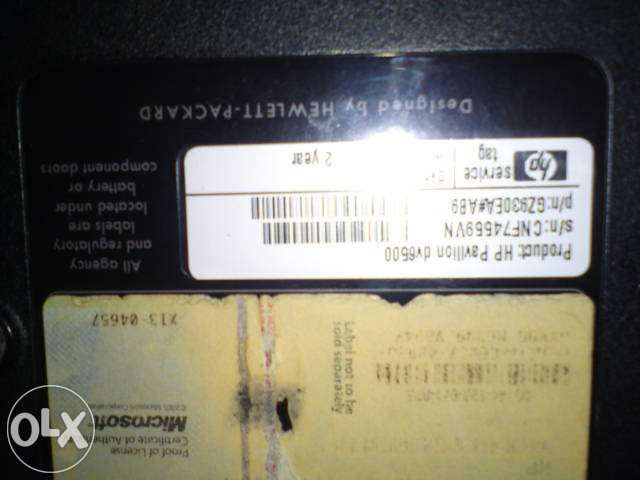 HP Pavillion dv 6500 peças