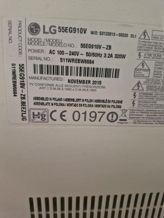 Telewizor LG 55 cala