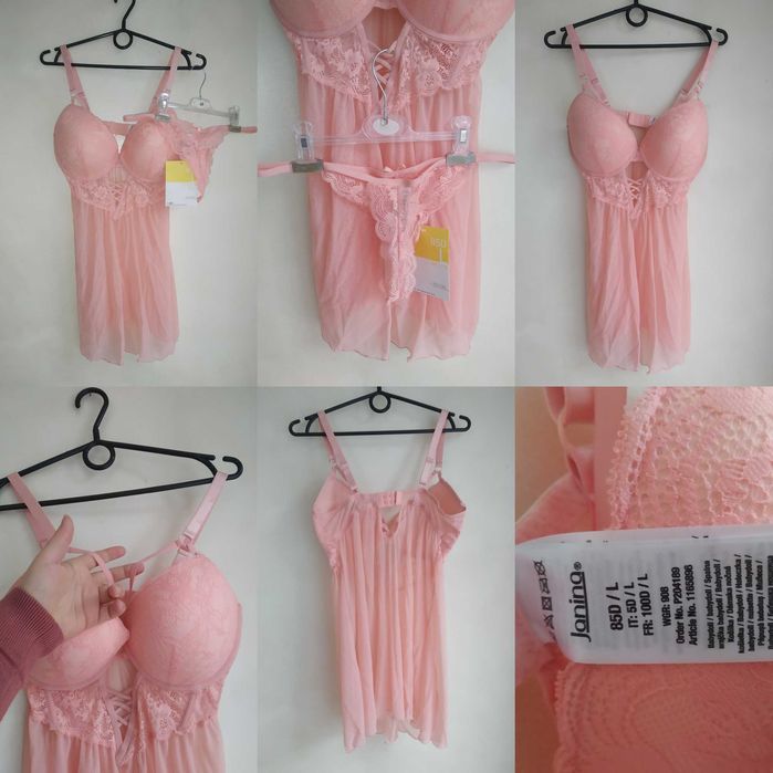 Komplet bielizny haleczka i stringi 85D/L