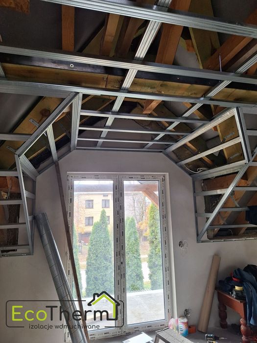 Ocieplenia celulozą, docieplenia poddaszy