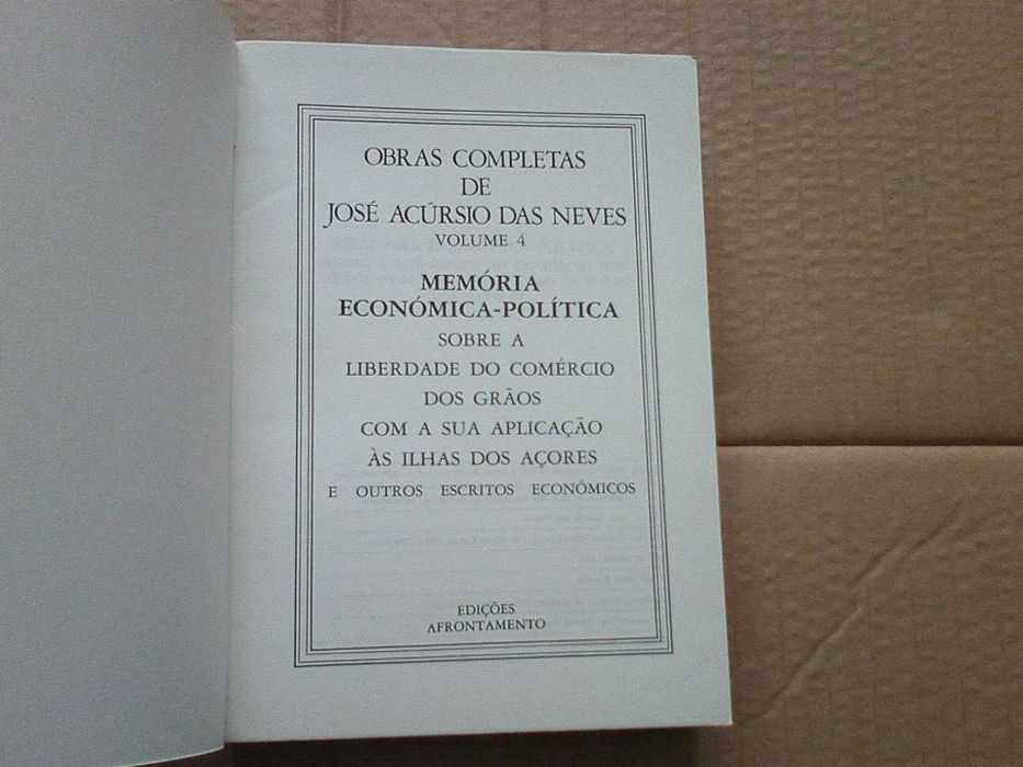 Obras Completas de José Acúrsio das Neves (Vol. 4)