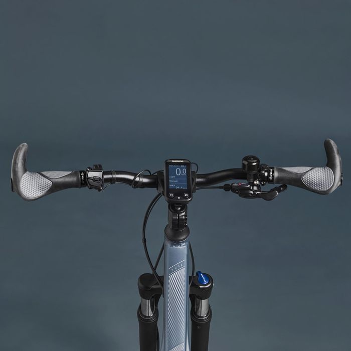 BICICLETA DE TREKKING ELÉTRICA RIVERSIDE 540 E AZUL (BATERIA PRETA)