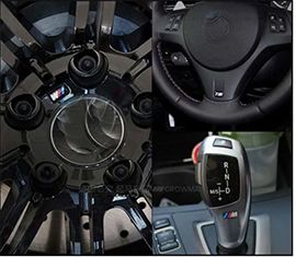 5 Autocolantes BMW M - Jantes, Guiador, etc