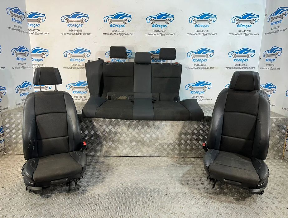 Conjunto Bancos Originais Pack M Pele Tecido BMW Serie 1 E81 3 Portas